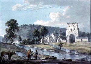 ハバーストン修道院：ミルフォードヘブンの近く 作： Paul Sandby